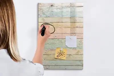 Magnetická popisovací tabule v pastelovém provedení