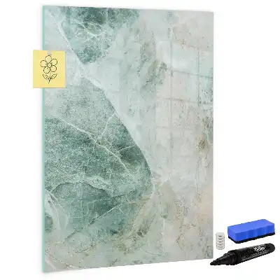 Magnetická tabule na kreslení v designu kamenného mramoru