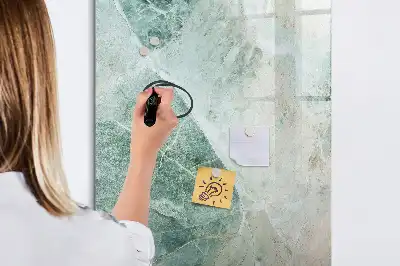 Magnetická tabule na kreslení v designu kamenného mramoru