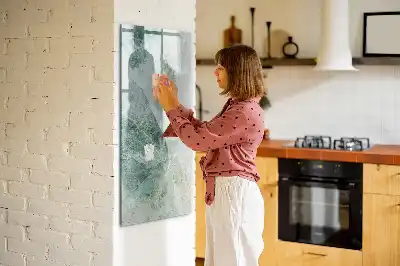 Magnetická tabule na kreslení v designu kamenného mramoru
