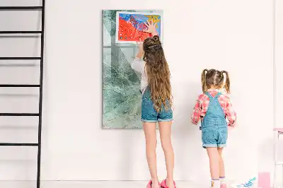 Magnetická tabule na kreslení v designu kamenného mramoru