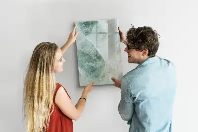 Magnetická tabule na kreslení v designu kamenného mramoru