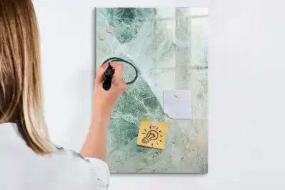 Magnetická tabule na kreslení v designu kamenného mramoru