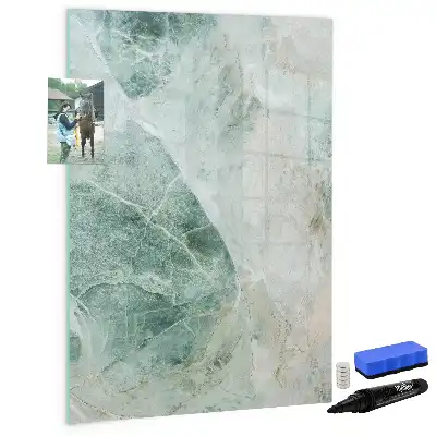 Magnetická tabule na kreslení v designu kamenného mramoru