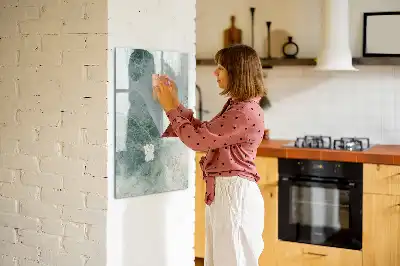 Magnetická tabule na kreslení v designu kamenného mramoru