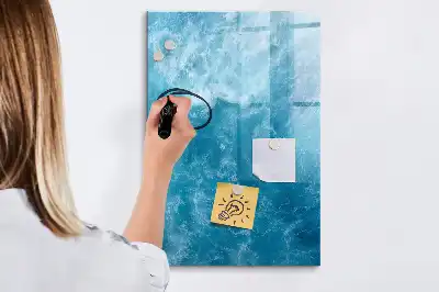 Magnetická popisovací tabule s motivem vody, moře a oceánu