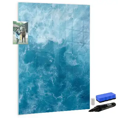 Magnetická popisovací tabule s motivem vody, moře a oceánu