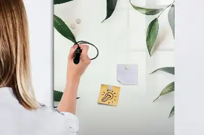 Magnetická kreslicí tabule s motivem zelených listů