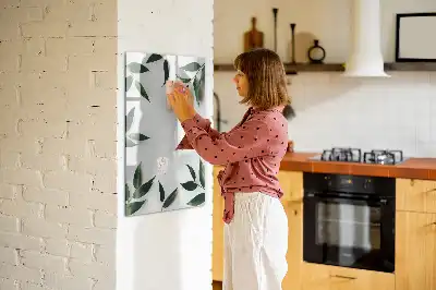 Magnetická kreslicí tabule s motivem zelených listů