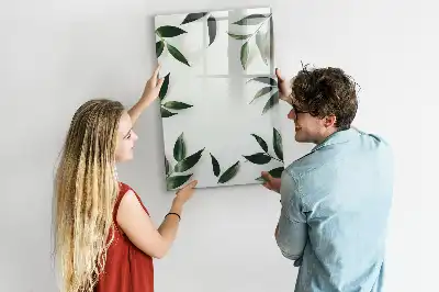 Magnetická kreslicí tabule s motivem zelených listů