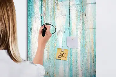 Magnetická popisovací tabule v dekoru vintage dřeva