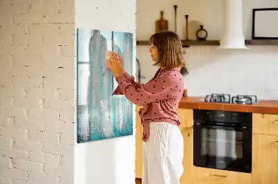 Magnetická popisovací tabule v dekoru vintage dřeva