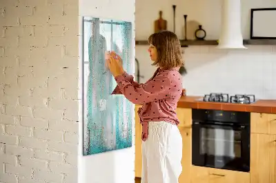 Magnetická popisovací tabule v dekoru vintage dřeva