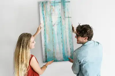 Magnetická popisovací tabule v dekoru vintage dřeva