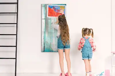 Magnetická popisovací tabule v dekoru vintage dřeva