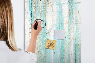 Magnetická popisovací tabule v dekoru vintage dřeva