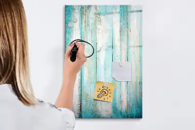 Magnetická popisovací tabule v dekoru vintage dřeva