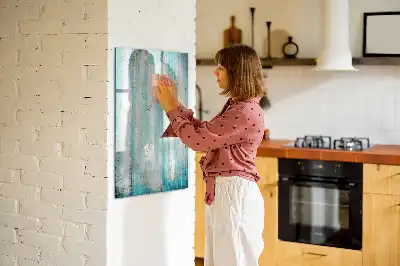 Magnetická popisovací tabule v dekoru vintage dřeva