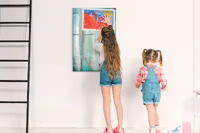 Magnetická popisovací tabule v dekoru vintage dřeva