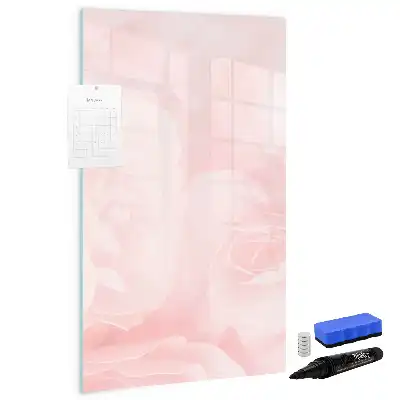 Magnetická tabule na kreslení motiv růže