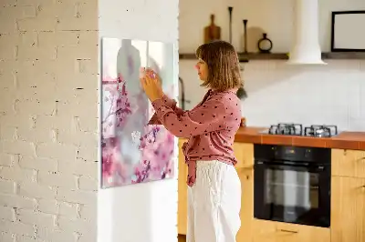 Magnetická popisovací tabule s motivem jarních květin