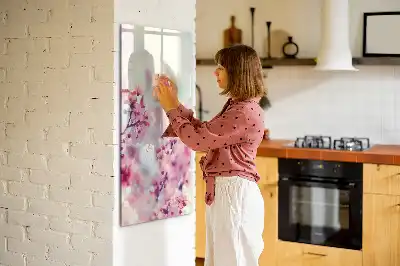 Magnetická popisovací tabule s motivem jarních květin