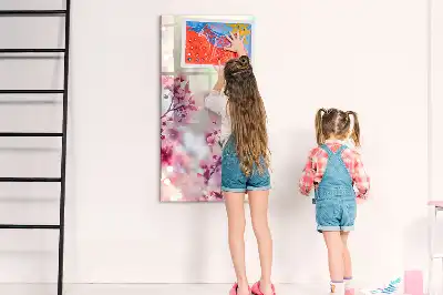 Magnetická popisovací tabule s motivem jarních květin