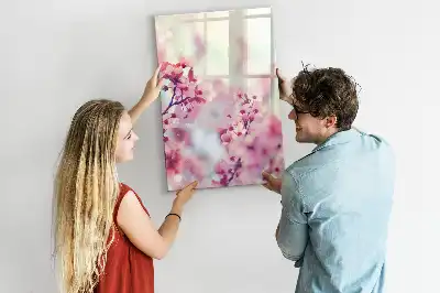 Magnetická popisovací tabule s motivem jarních květin