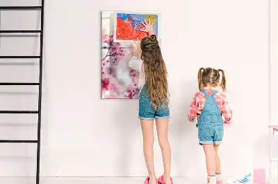 Magnetická popisovací tabule s motivem jarních květin