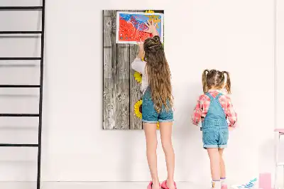 Magnetická tabule na kreslení slunečnice na dřevě