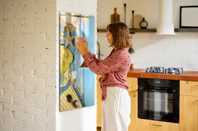Magnetická tabule na kreslení plážové doplňky