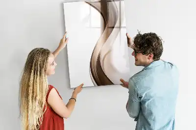 Magnetická tabule na kreslení motiv abstrakce vlny