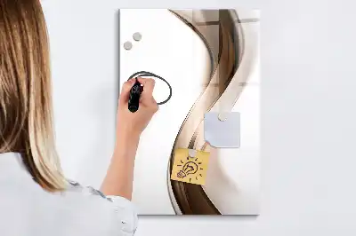 Magnetická tabule na kreslení motiv abstrakce vlny