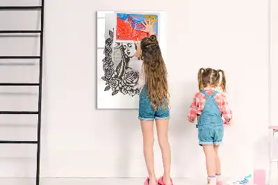 Magnetická popisovací tabule s motivem Panny Marie Guadalupské