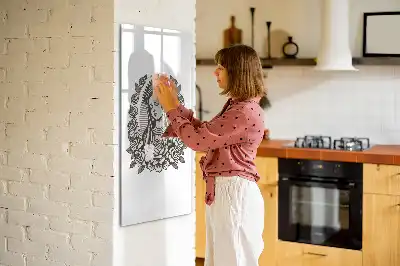 Magnetická popisovací tabule s motivem Panny Marie Guadalupské