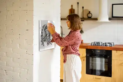 Magnetická popisovací tabule s motivem Panny Marie Guadalupské