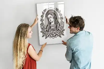 Magnetická popisovací tabule s motivem Panny Marie Guadalupské