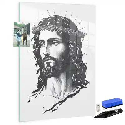 Magnetická tabule na kreslení s motivem Ježíše Krista
