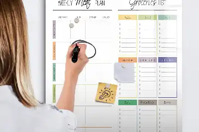 Magnetická popisovací tabule týdenní plán jídelníčku