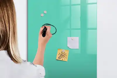 Magnetická tabule na kreslení tyrkysová