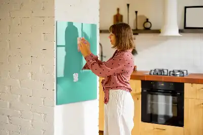 Magnetická tabule na kreslení tyrkysová