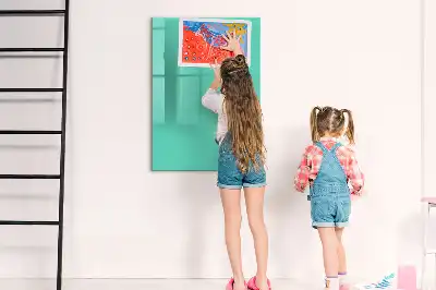 Magnetická tabule na kreslení tyrkysová