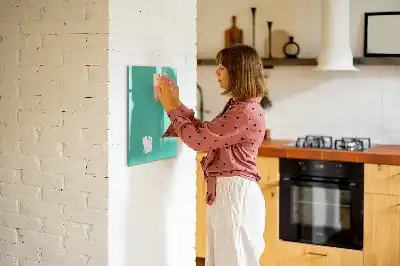 Magnetická tabule na kreslení tyrkysová