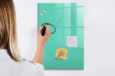 Magnetická tabule na kreslení tyrkysová