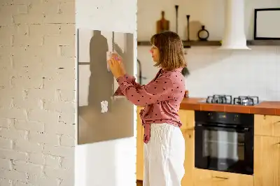 Magnetická tabule na kreslení v tmavě béžové barvě