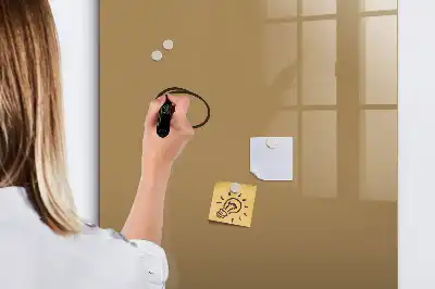 Magnetická tabule na kreslení v tmavě béžové barvě