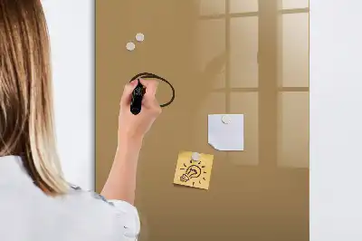 Magnetická tabule na kreslení v tmavě béžové barvě