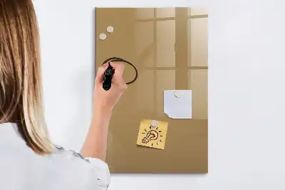 Magnetická tabule na kreslení v tmavě béžové barvě
