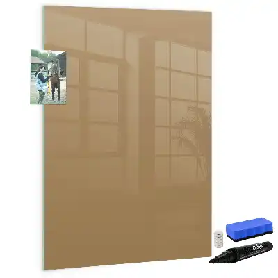Magnetická tabule na kreslení v tmavě béžové barvě