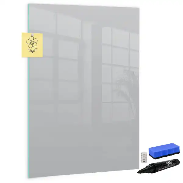 Magnetická tabule na kreslení ve světle šedé barvě
